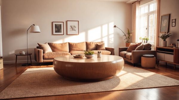 8 raisons d'adopter une table basse ronde pour votre salon